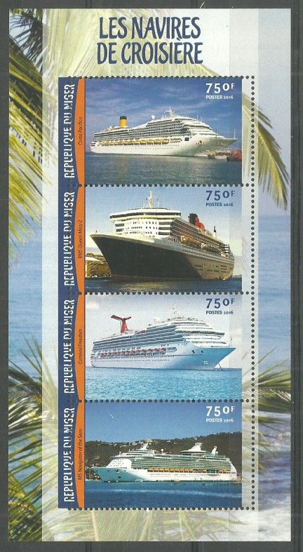 Znaczek Niger 2016 Mi ark 4182-4185 Czyste **