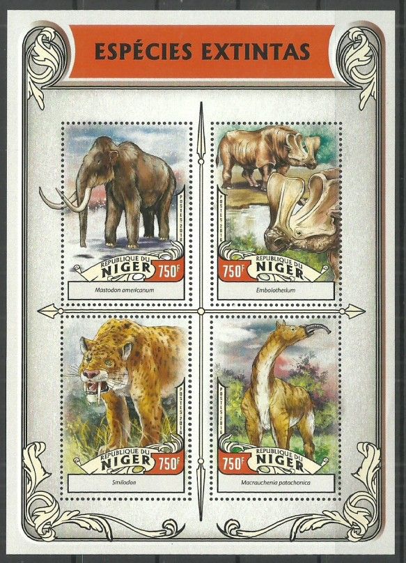 Znaczek Niger 2016 Mi ark 4242-4245 Czyste **