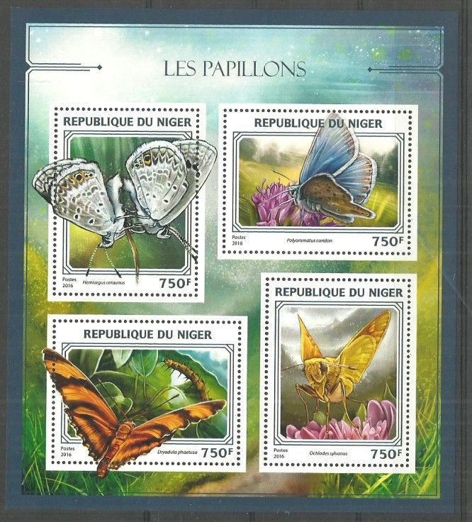 Znaczek Niger 2016 Mi ark 4427-4430 Czyste **