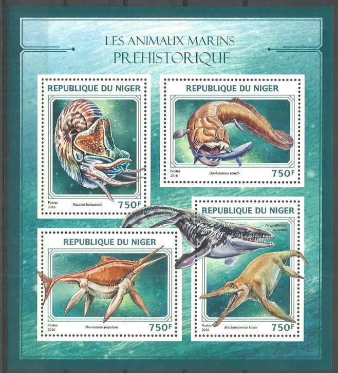 Znaczek Niger 2016 Mi ark 4432-4435 Czyste **