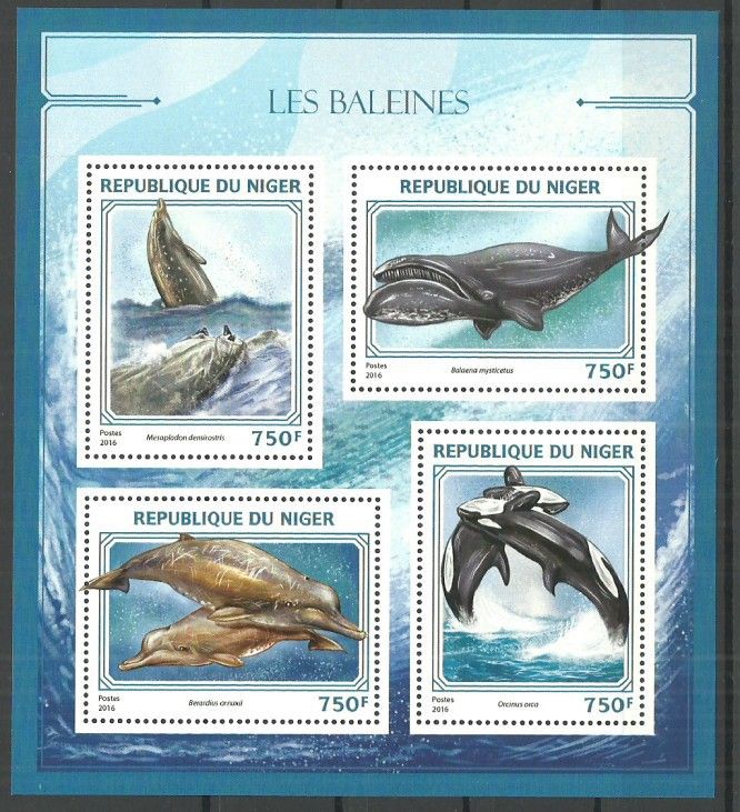 Znaczek Niger 2016 Mi ark 4437-4440 Czyste **