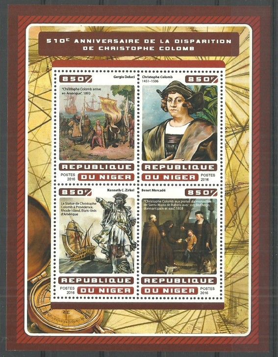 Znaczek Niger 2016 Mi ark 4632-4635 Czyste **