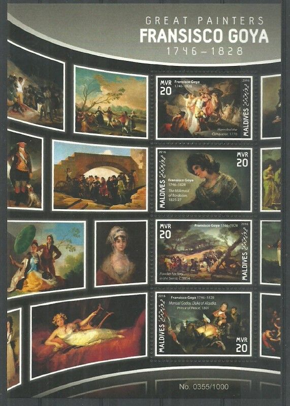 Znaczek Malediwy 2016 Mi ark 6220-6223 Czyste **
