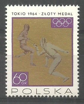 Znaczek Polska 1965 Mi 1626 Fi 1475 Czyste **