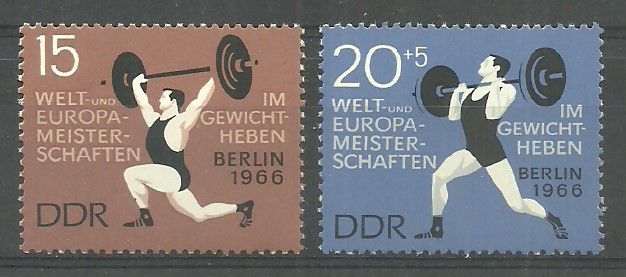 Znaczek NRD / DDR 1966 Mi 1210-1211 Czyste **