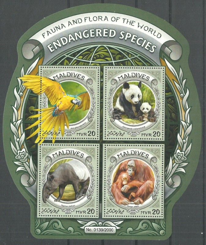 Znaczek Malediwy 2016 Mi ark 6429-6432 Czyste **