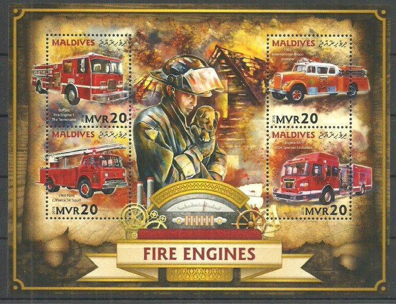 Znaczek Malediwy 2016 Mi ark 6519-6522 Czyste **