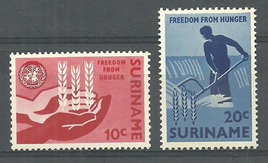 Znaczek Surinam 1963 Mi 431-432 Czyste **