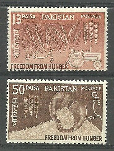 Znaczek Pakistan 1963 Mi 190-191 Czyste **