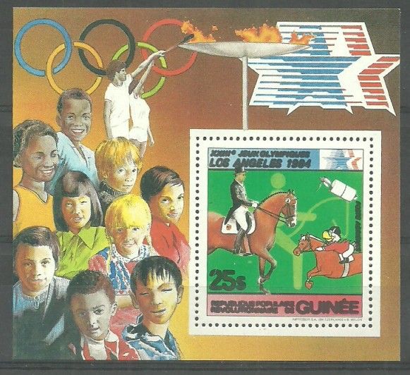 Znaczek Gwinea 1984 Mi bl 57 Czyste **