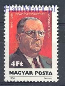 Znaczek Węgry 1986 Mi 3846 Czyste **