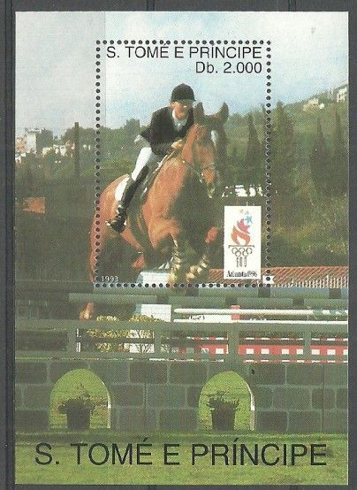Znaczek Wyspy Św. Tomasza i Książęca 1993 Mi bl 307 Czyste **
