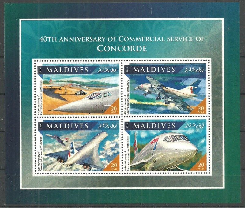 Znaczek Malediwy 2016 Mi ark 6736-6739 Czyste **