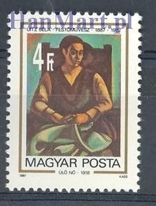 Znaczek Węgry 1987 Mi 3883 Czyste **