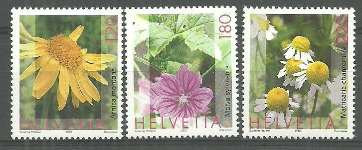 Znaczek Szwajcaria 2003 Mi 1823C+1825C-1826C Czyste **