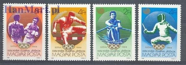 Znaczek Węgry 1988 Mi 3959-3962 Czyste **