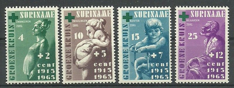 Znaczek Surinam 1965 Mi 455-458 Czyste **