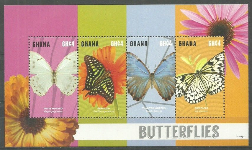 Znaczek Ghana 2015 Mi ark 4610-4613 Czyste **