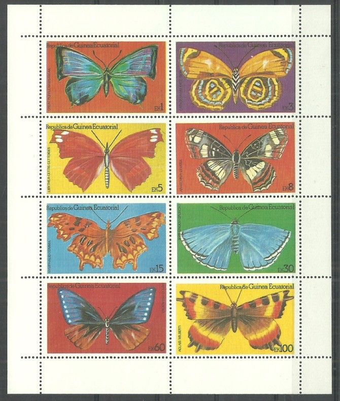 Znaczek Gwinea Równikowa 1979 Mi ark N1600-U1600 Czyste **