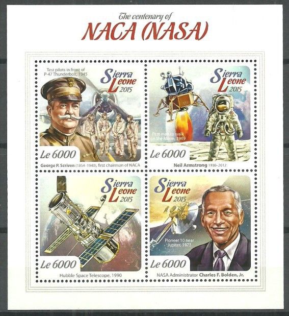 Znaczek Sierra Leone 2015 Mi ark 6133-6136 Czyste **