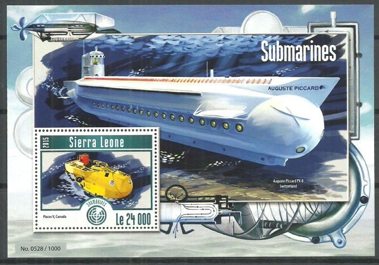 Znaczek Sierra Leone 2015 Mi bl 777 Czyste **
