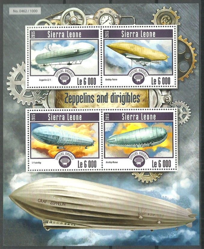 Znaczek Sierra Leone 2015 Mi ark 6264-6267 Czyste **