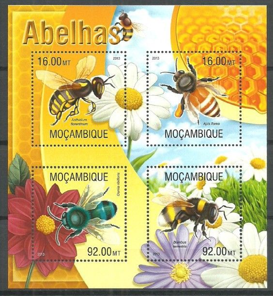 Znaczek Mozambik 2013 Mi ark 6652-6655 Czyste **