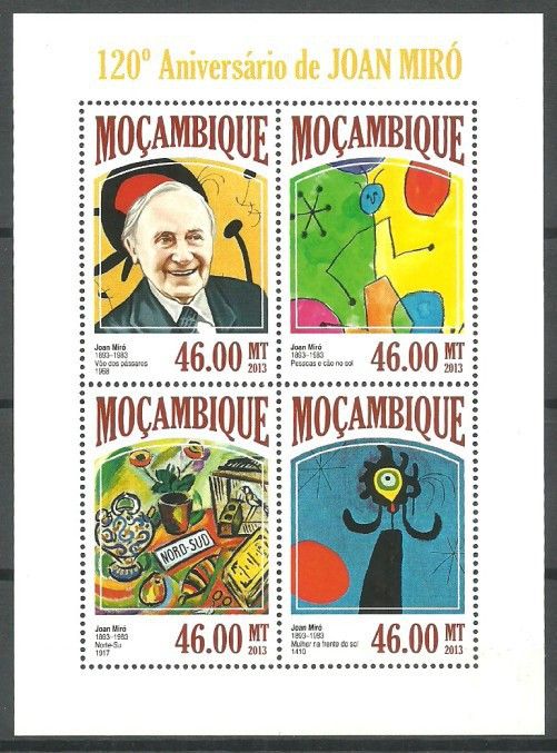 Znaczek Mozambik 2013 Mi ark 6862-6865 Czyste **