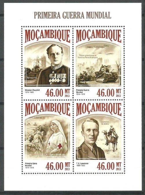 Znaczek Mozambik 2013 Mi ark 6867-6870 Czyste **