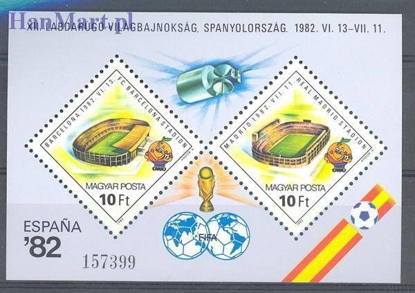 Znaczek Węgry 1982 Mi bl 155 Czyste **