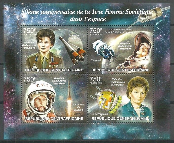 Znaczek Republika Środkowoafrykańska 2013 Mi ark 4047-4050 Czyste **