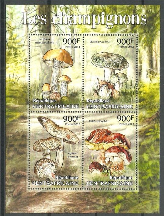Znaczek Republika Środkowoafrykańska 2013 Mi ark 4181-4184 Czyste **