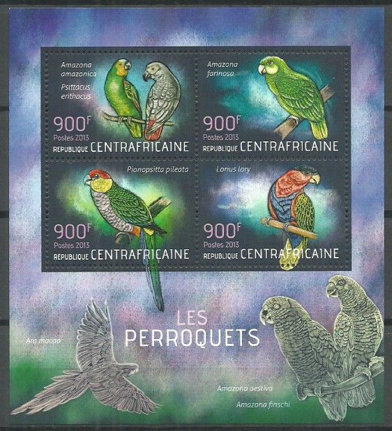 Znaczek Republika Środkowoafrykańska 2013 Mi ark 4440-4443 Czyste **