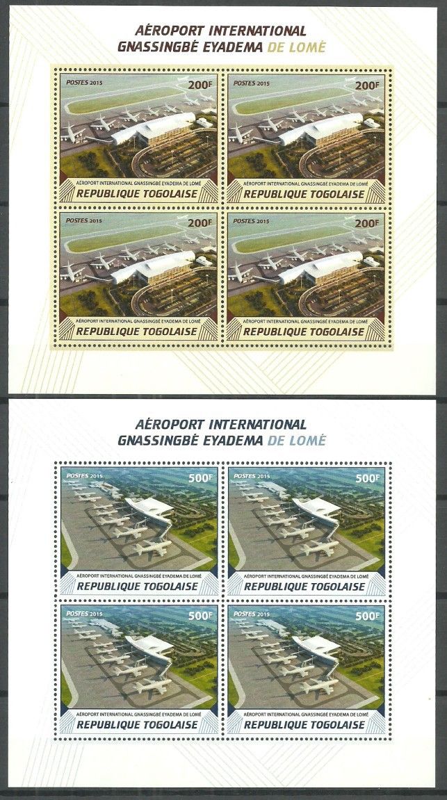 Znaczek Togo 2015 Mi ark 6859-6860 Czyste **