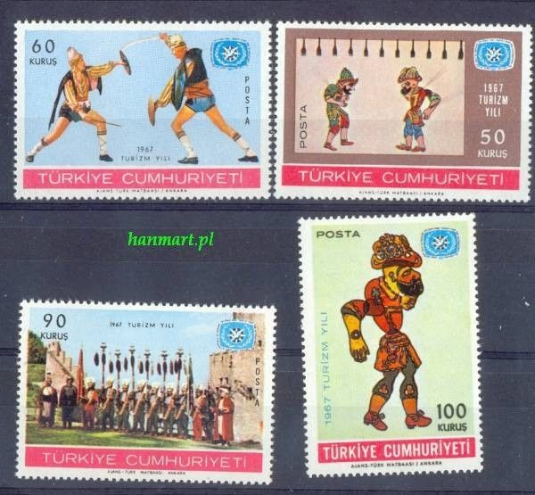 Znaczek Turcja 1967 Mi 2033-2036 Czyste **