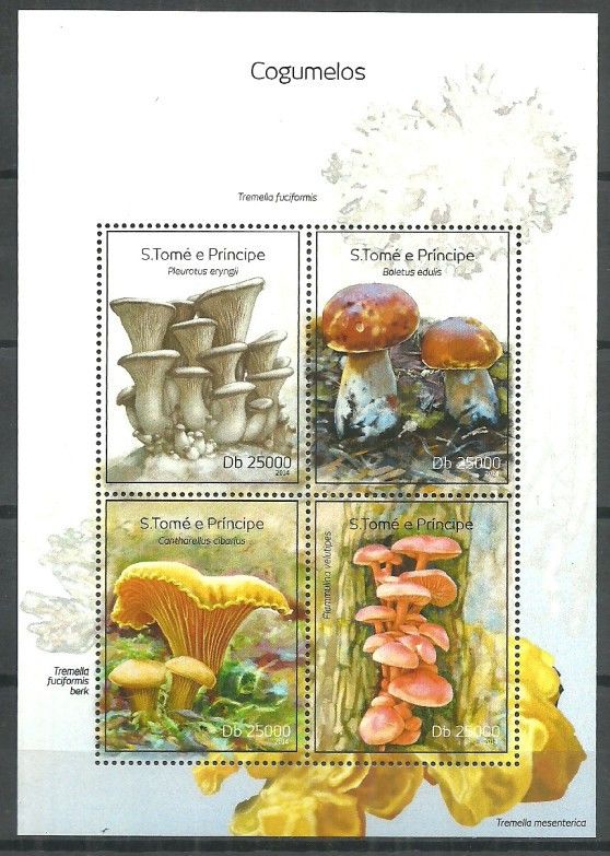 Znaczek Wyspy Św. Tomasza i Książęca 2014 Mi ark 5569-5572 Czyste **