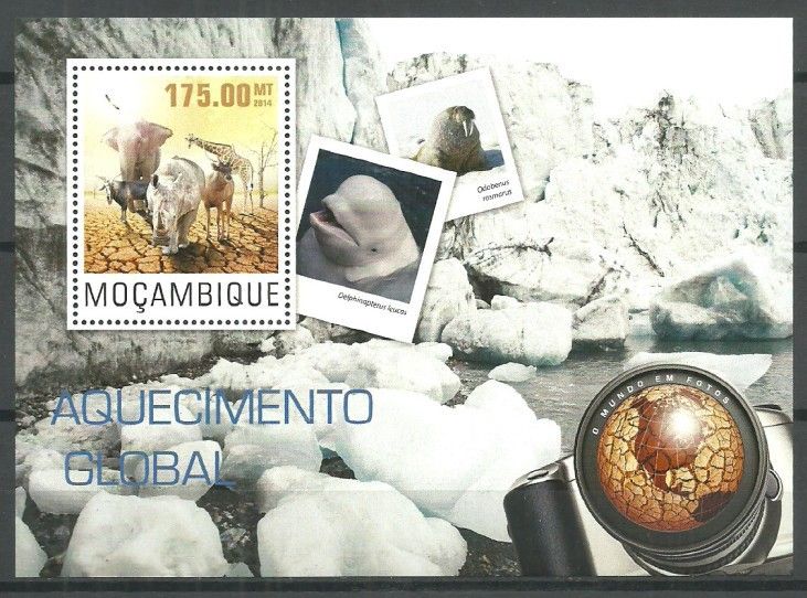 Znaczek Mozambik 2014 Mi bl 966 Czyste **