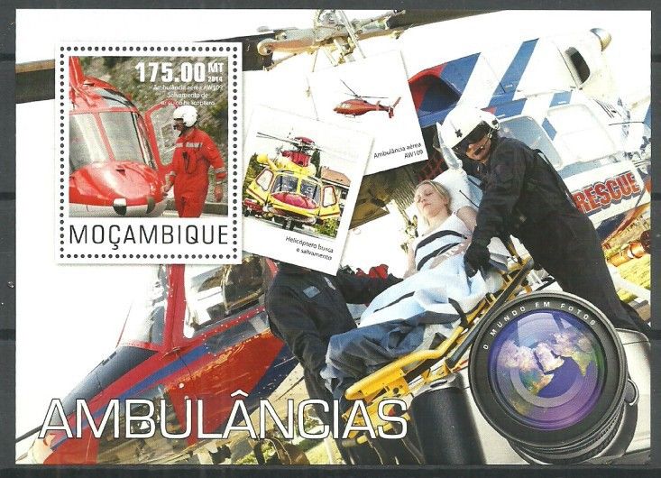 Znaczek Mozambik 2014 Mi bl 975 Czyste **