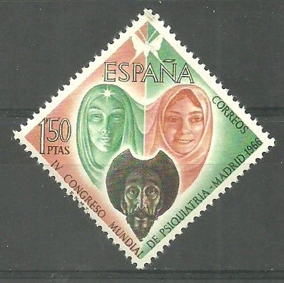Znaczek Hiszpania 1966 Mi 1635 Czyste **