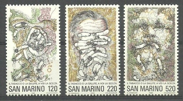 Znaczek San Marino 1980 Mi 1206-1208 Czyste **