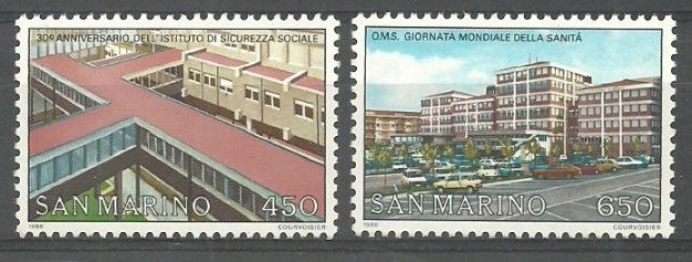 Znaczek San Marino 1986 Mi 1335-1336 Czyste **