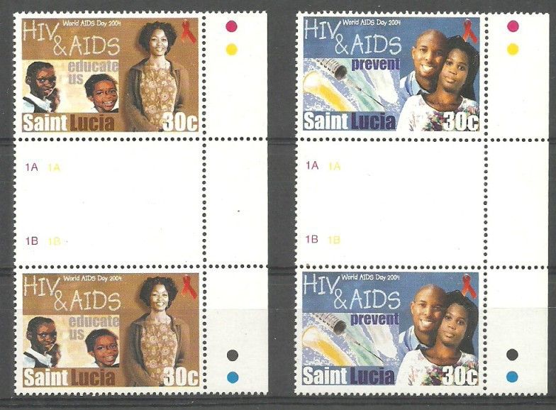 Znaczek Saint Lucia 2004 Mi 1220-1221 Czyste **