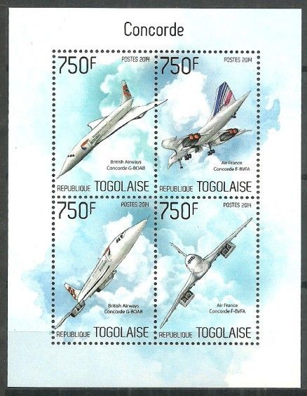 Znaczek Togo 2014 Mi ark 5712-5715 Czyste **