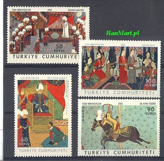 Znaczek Turcja 1968 Mi 2086-2089 Czyste **