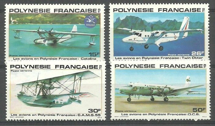 Znaczek Polinezja Francuska 1980 Mi 318-321 Czyste **