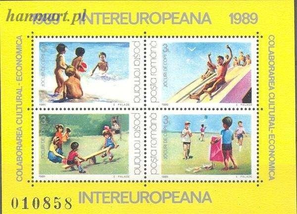 Znaczek Rumunia 1989 Mi bl 255 Czyste **