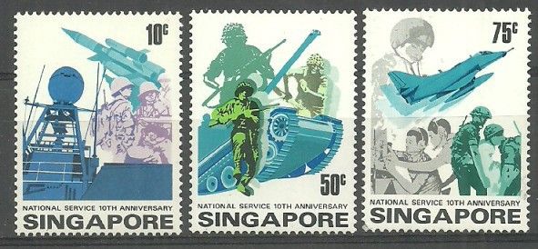 Znaczek Singapur 1977 Mi 263-265 Czyste **