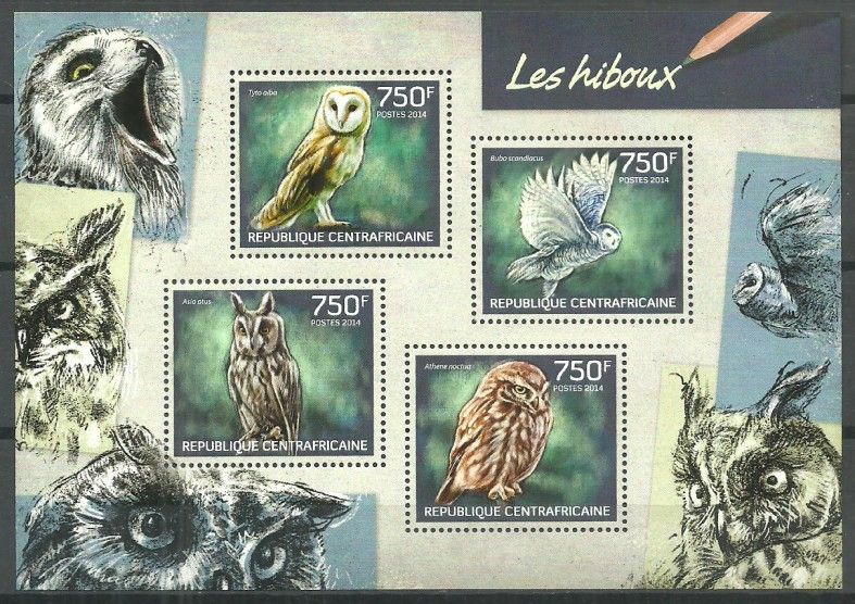 Znaczek Republika Środkowoafrykańska 2014 Mi ark 4645-4648 Czyste **