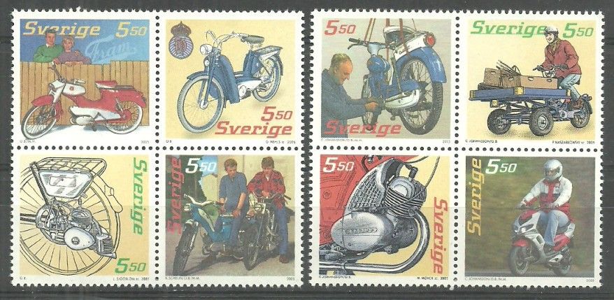 Znaczek Szwecja 2005 Mi 2493-2500 Czyste **