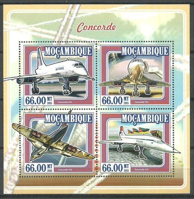 Znaczek Mozambik 2015 Mi ark 7730-7733 Czyste **